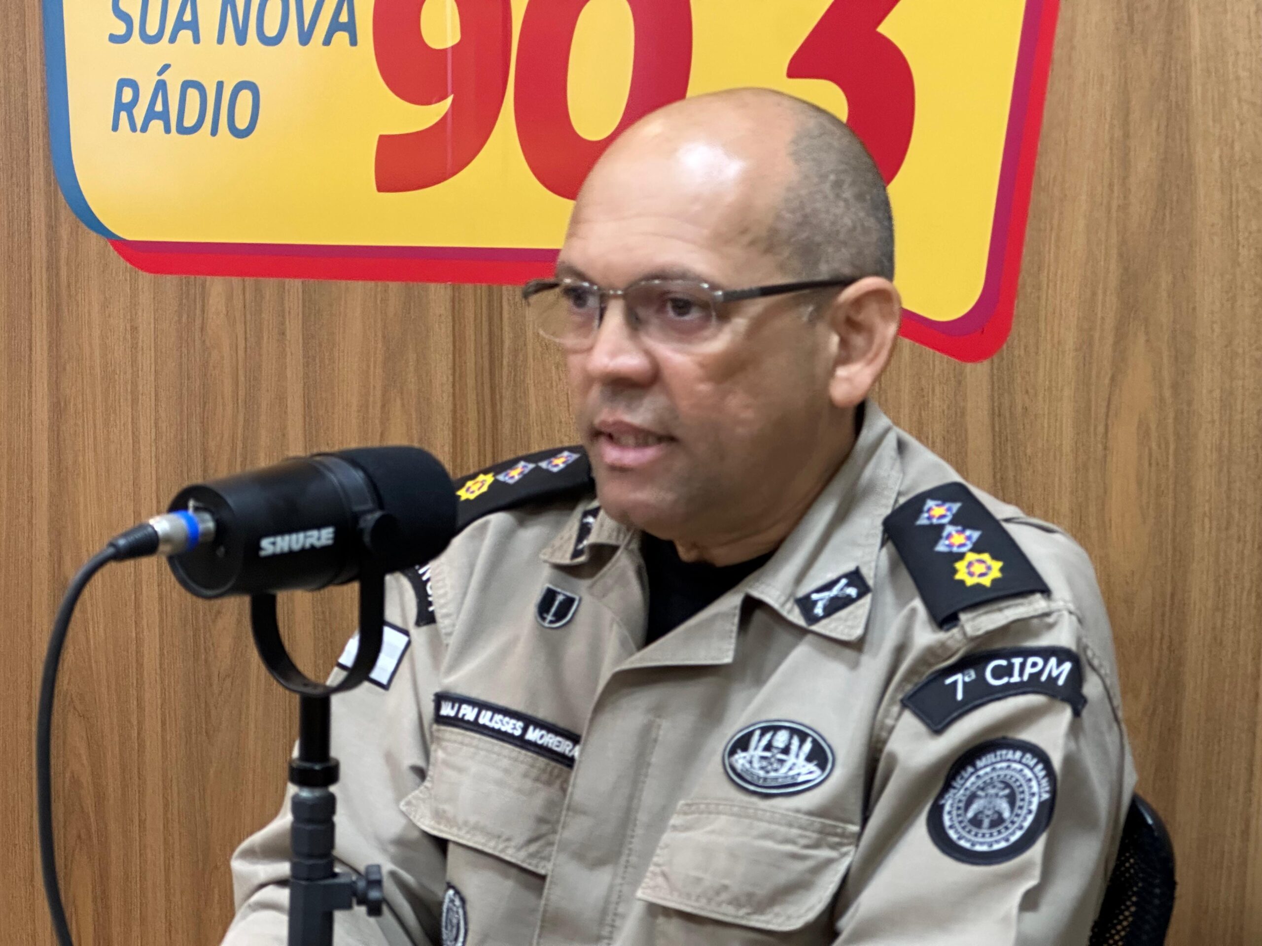 Major Ulisses ressalta avanços da segurança pública em entrevista à Rádio Nova FM